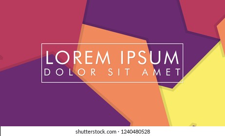 abstract colorful hexagon background vector design with shadow