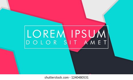 abstract colorful hexagon background vector design with shadow
