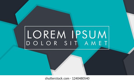 abstract colorful hexagon background, vector design with shadow