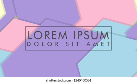 abstract colorful hexagon background vector design with shadow