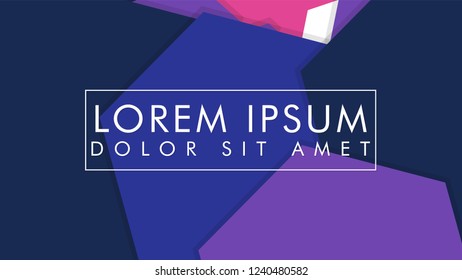 abstract colorful hexagon background vector design with shadow