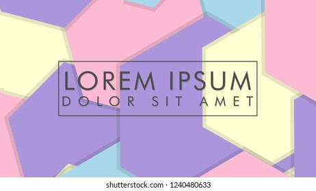 abstract colorful hexagon background vector design with shadow