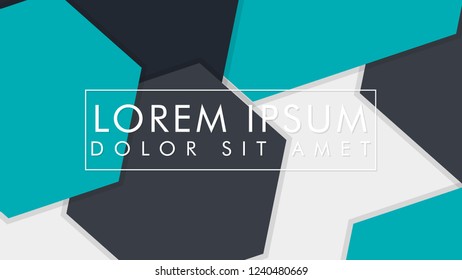 abstract colorful hexagon background, vector design with shadow