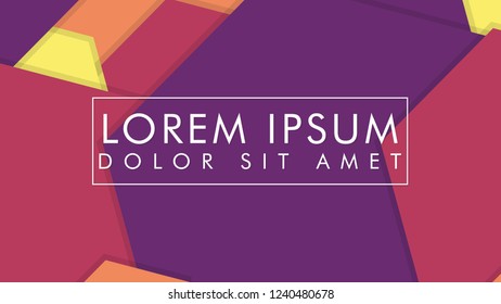 abstract colorful hexagon background vector design with shadow