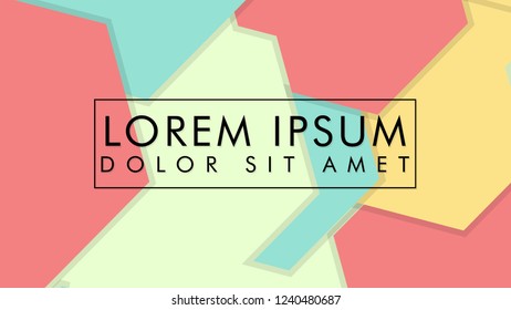 abstract colorful hexagon background vector design with shadow