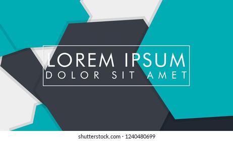 abstract colorful hexagon background, vector design with shadow