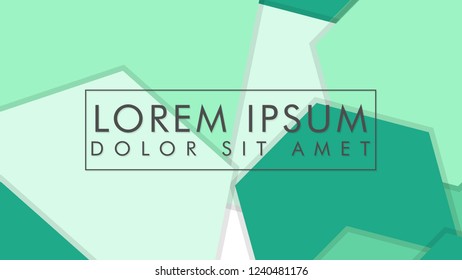 abstract colorful hexagon background vector design with shadow and color green gradient