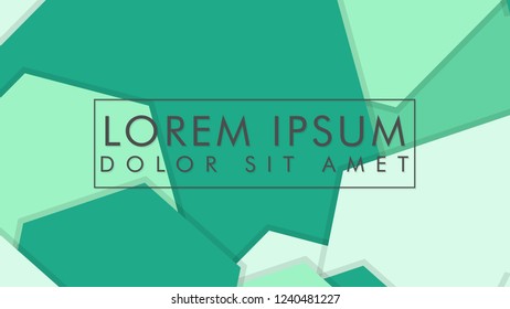 abstract colorful hexagon background vector design with shadow and color green gradient
