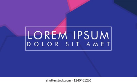 abstract colorful hexagon background vector design with shadow