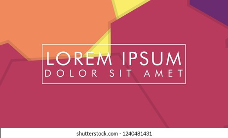 abstract colorful hexagon background vector design with shadow