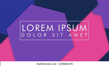 abstract colorful hexagon background vector design with shadow