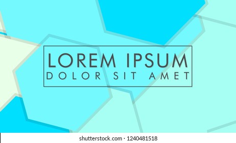 abstract colorful hexagon background vector design with shadow