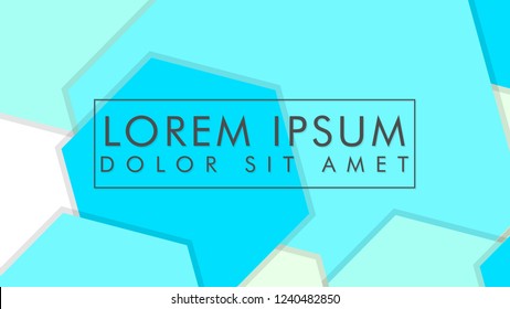 abstract colorful hexagon background vector design with shadow