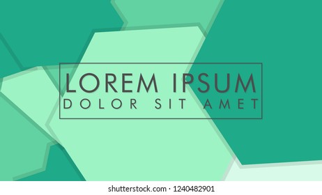 abstract colorful hexagon background vector design with shadow and color green gradient