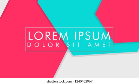 abstract colorful hexagon background vector design with shadow