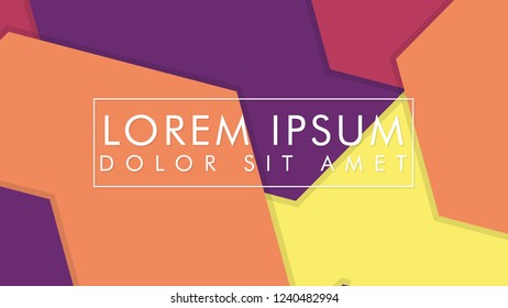 abstract colorful hexagon background vector design with shadow