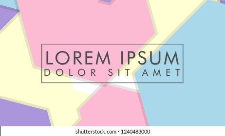 abstract colorful hexagon background vector design with shadow