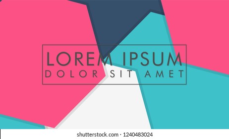 abstract colorful hexagon background vector design with shadow