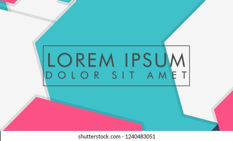 abstract colorful hexagon background vector design with shadow