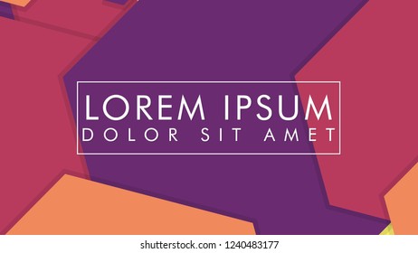 abstract colorful hexagon background vector design with shadow