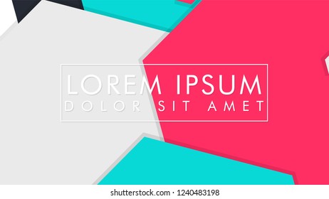 abstract colorful hexagon background vector design with shadow
