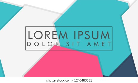 abstract colorful hexagon background vector design with shadow