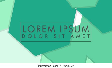 abstract colorful hexagon background vector design with shadow and color green gradient