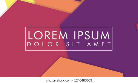 abstract colorful hexagon background vector design with shadow