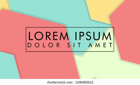 abstract colorful hexagon background vector design with shadow
