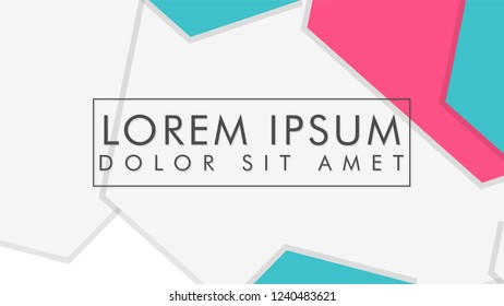 abstract colorful hexagon background vector design with shadow