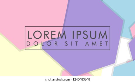 abstract colorful hexagon background vector design with shadow