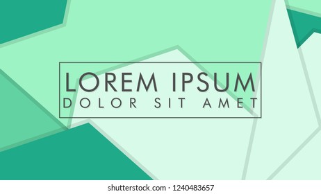 abstract colorful hexagon background vector design with shadow and color green gradient