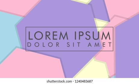 abstract colorful hexagon background vector design with shadow