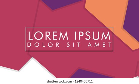 abstract colorful hexagon background vector design with shadow