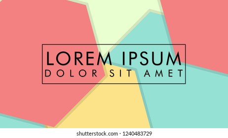 abstract colorful hexagon background vector design with shadow
