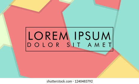 abstract colorful hexagon background vector design with shadow