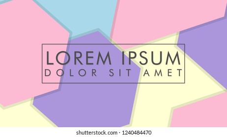 abstract colorful hexagon background vector design with shadow