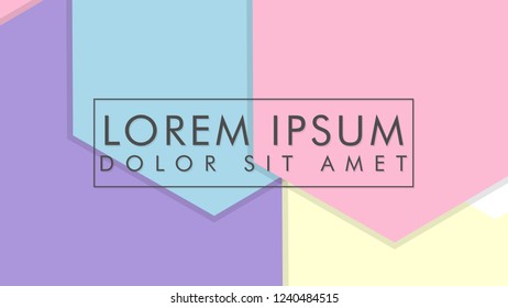 abstract colorful hexagon background vector design with shadow