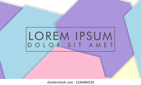 abstract colorful hexagon background vector design with shadow