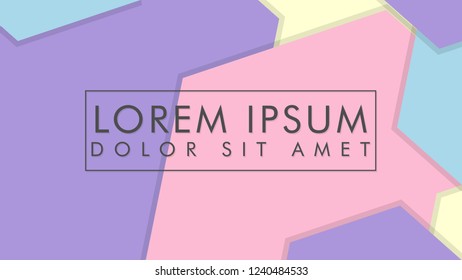 abstract colorful hexagon background vector design with shadow