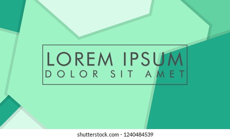 abstract colorful hexagon background vector design with shadow and color green gradient