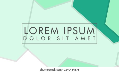 abstract colorful hexagon background vector design with shadow and color green gradient