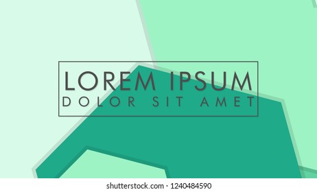 abstract colorful hexagon background vector design with shadow and color green gradient