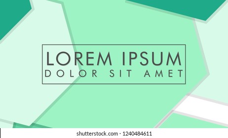 abstract colorful hexagon background vector design with shadow and color green gradient