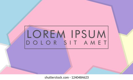 abstract colorful hexagon background vector design with shadow