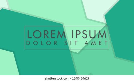 abstract colorful hexagon background vector design with shadow and color green gradient