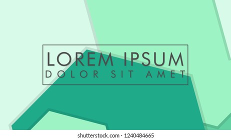abstract colorful hexagon background vector design with shadow and color green gradient