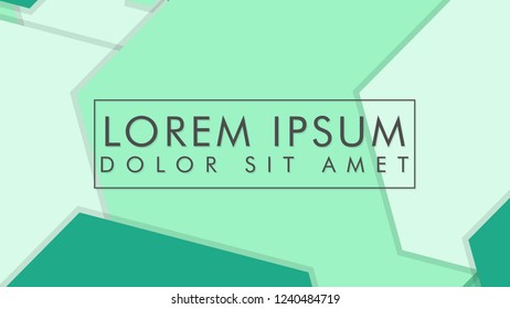 abstract colorful hexagon background vector design with shadow and color green gradient