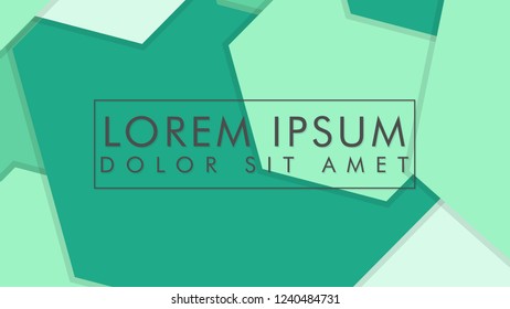 abstract colorful hexagon background vector design with shadow and color green gradient