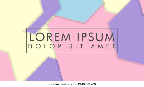 abstract colorful hexagon background vector design with shadow